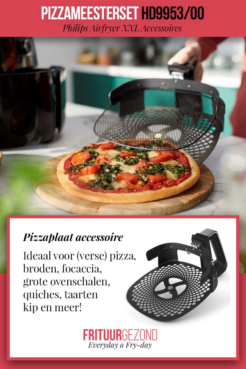Pizza Kit HD9953/00 voor Philips Airfryer XXL - Pizzaplaat Accessoire